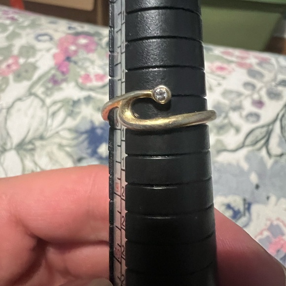 Avon Jewelry - Avon Gold-Tone Ring with Crystal Accent